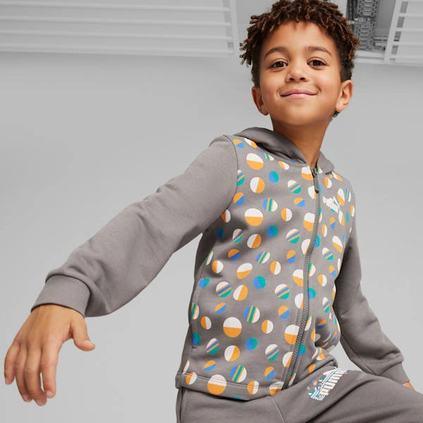 Sudadera con cremallera Puma para niños pequeños ESS+ SUMMER CAMP ¡Diversión veraniega!